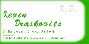 kevin draskovits business card